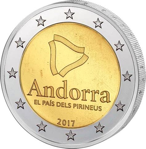 2 Euro Andorra Land In Den Pyrenäen 2017 Münzenversandhaus Reppa Gmbh