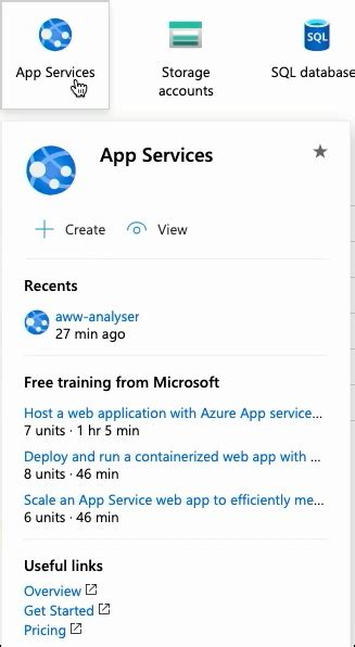 Microsoft Azure New Azure Home Screen Geeksforgeeks