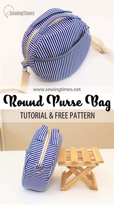 Diy Round Purse Bag Circle Crossbody Bag Tutorial And Free Pattern