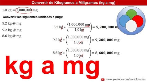 On a volume or mole fraction ratio, we have insufficient info. Kilogramos a Miligramos (kg a mg) - EJERCICIOS RESUELTOS ...