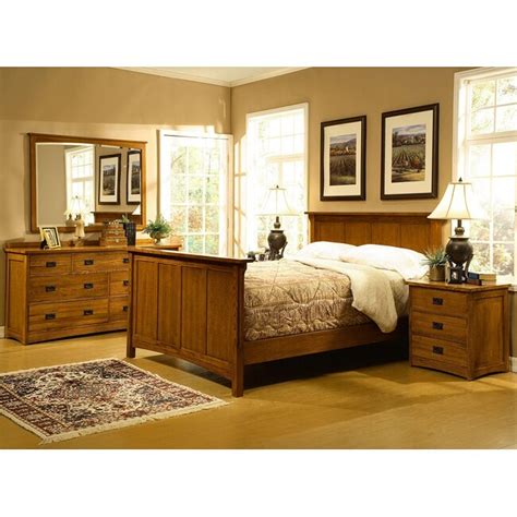 Given that mission style bedroom sets date back to the late 19th century and has lasted so long, it is great to know that the mission furniture store is no longer a long trip or trying journey. Mission Solid Oak 5-piece King Panel Bedroom Set w/ 7 ...