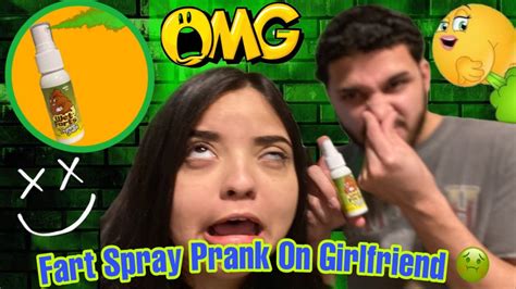 Fart Spray Prank On Girlfriend 🤢she Almost Threw Up 🤮😂 Youtube
