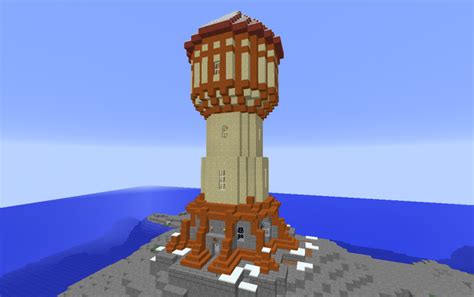 Western water tower grabcraft your number one source for minecraft buildings blueprints. water tower, creation #4882