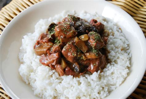 Slow Cooker Stewed Beef And Rice