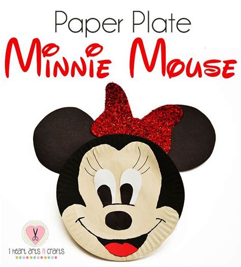 Paper Plate Minnie Mouse Kids Craft I Heart Arts N Crafts