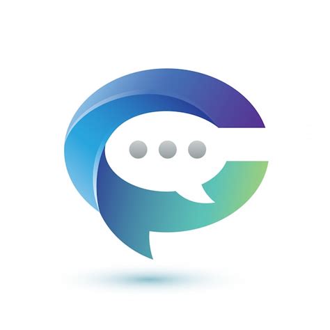 Chat Logo Vector Premium