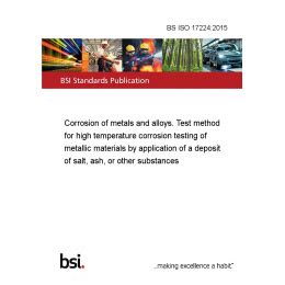 BS ISO Corrosion Of Metals And Alloys Test Method For High Temperature Corrosion
