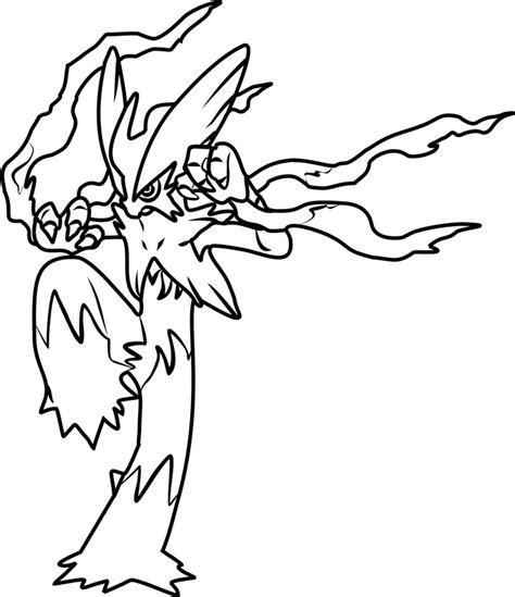 Mega Blaziken Pokemon Coloring Page Free Printable Coloring Pages For