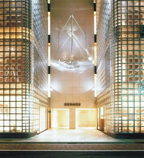 Ginza Maison Hermes Del Arquitecto Renzo Piano Inspirada En