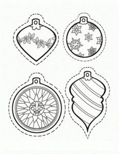 Christmas ornament coloring page from christmas decoration category. Christmas ornaments coloring pages and sheets | Crafts and ...