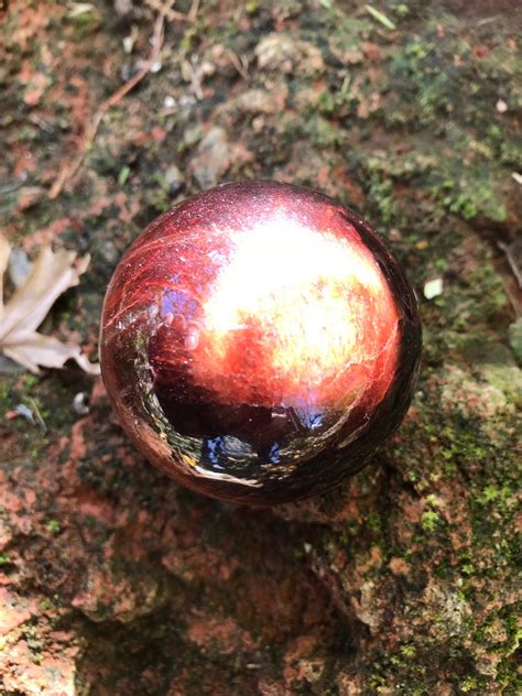1 3 LB Red TIGER EYE Chatoyant Sphere 51 Mm Insight And Grounding