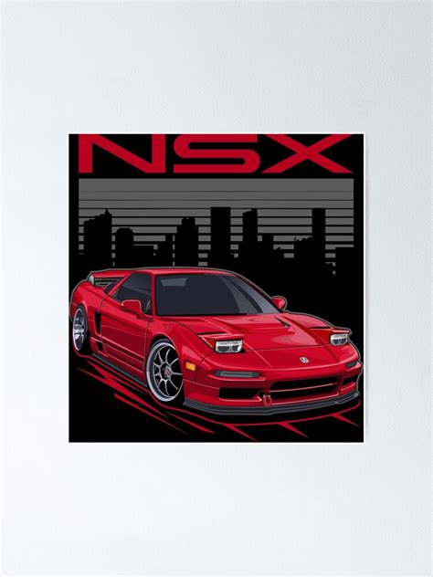 Honda Nsx Poster For Sale By Haiproject Redbubble