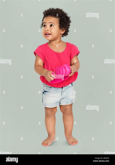 Child Cheerful Studio Portrait Concept Stock Photo Alamy