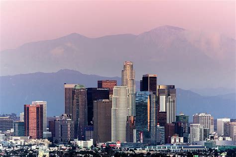 Los Angeles Skyline California Digital Art By Brook Mitchell
