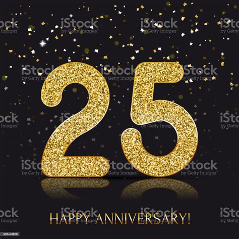 Ilustración De 25 Banner De Feliz Aniversario De Años Logo De 25