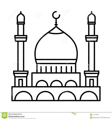 Black And White Clipart Image Of A Mosque Clipart Best All In One Photos