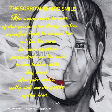 Sonia Writing Zone The Sorrow Behind Smile
