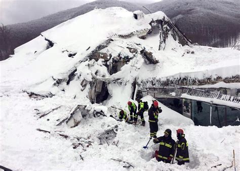 Avalanche In Italy Buries Hotel Leaving Up To 30 Missing The New