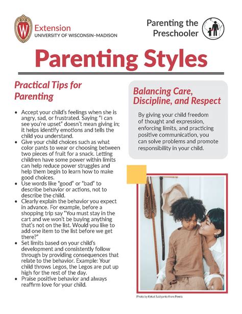 Parenting Styles Parenting The Preschooler