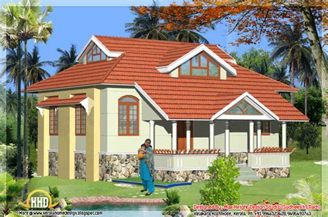 5 Kerala Style House 3d Models Kerala Home Designkerala House Plans