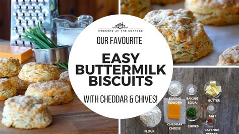 2 cups all purpose flour. EASY BUTTERMILK BISCUITS with Cheddar & Chives - YouTube