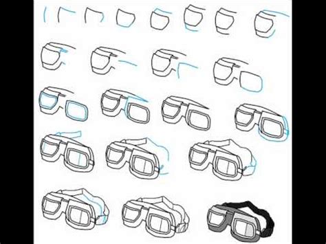 Ssp76 sealey safety goggles with detachable. How To Draw Pilot Goggles Step By Step Drawing Tutorial ...