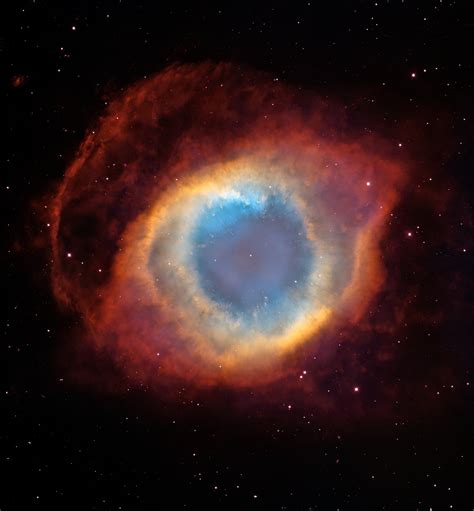 They are also known to be the origin and formation of stars in the space. A new view of the Helix Nebula | ESA/Hubble