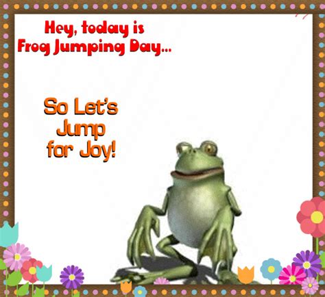 A Frog Jumping Day Card For You Free Frog Jumping Day Ecards 123