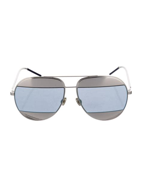 Christian Dior Aviator Mirrored Sunglasses Silver Sunglasses Accessories Chr244544 The