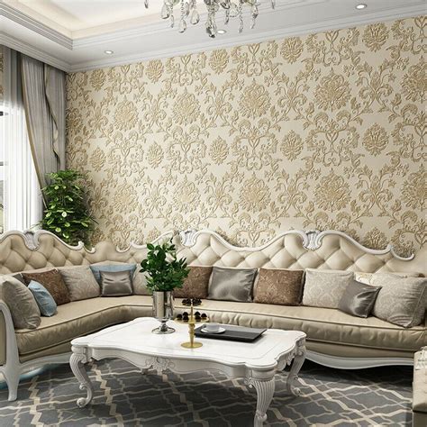 Cool Damask Wallpaper Living Room 2023