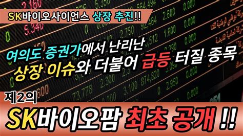 4 마켓인mbk파트너스 홈플러스 등 투자기업 디지털화 속도. SK케미칼 주가 SK바이오사이언스 상장추진! 제2의 SK바이오팜 ...