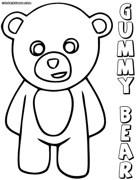 26 Gummy Bear Coloring Sheet Kieranfarren