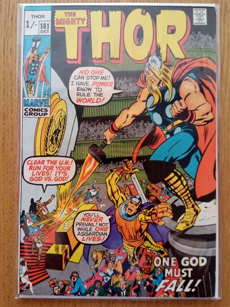 Mighty Thor 181 1962 1996 1st Series One God Must Fall Neal Adams