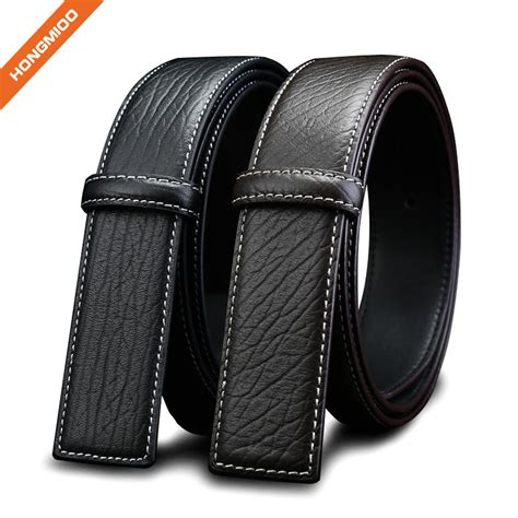 Black Men Top Layer Leather Belt Straps Custom Logo Other Belts