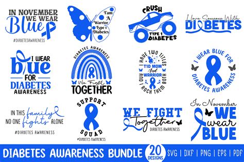 Diabetes Awareness Svg Bundle Graphic By Craftlabsvg · Creative Fabrica