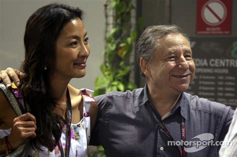 Super cop, the soong sisters, tomorrow never dies, crouching tiger, hidden dragon, memoirs of a geisha, sunshine, the mummy. Jean Todt and Michelle Yeoh wife of Jean Todt at Singapore GP