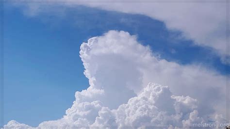 Time Lapse Of Rising Cumulus Congestus Ii Anvil Formation Youtube