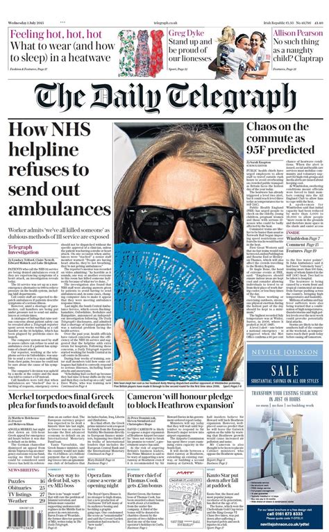 Daily Telegraph The Daily Telegraph Feeling Hot Daily