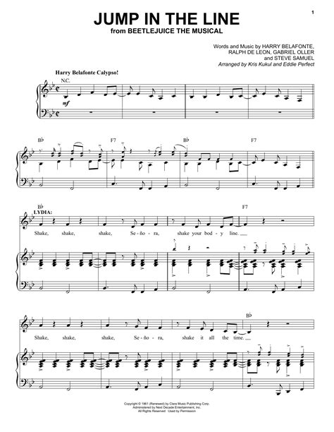 Beetlejuice — beetlejuice soundtrack 03:40. Jump In The Line (from Beetlejuice The Musical) (arr. Kris ...