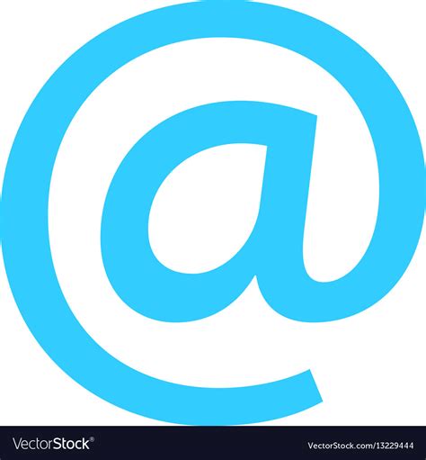 Flat Icon Email Sign E Mail Button At Pictogram Vector Image