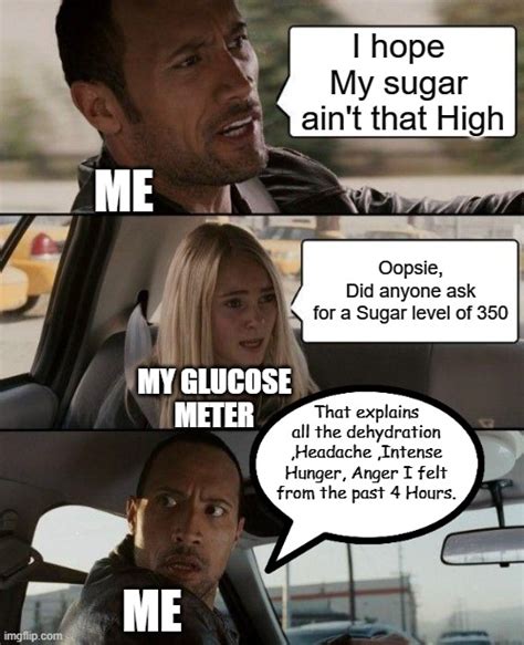 When Glucose Meter Decides To Wake Up And Choose Denial Imgflip