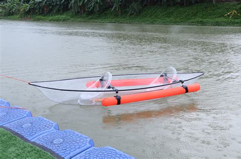 Transparent Polycarbonate Plastic Transparent Plastic Kayak For Two Person