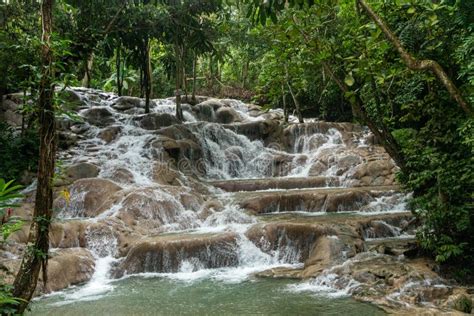 Dunn S River Falls In Ocho Rios Jamaica Stock Image Image Of Ocho