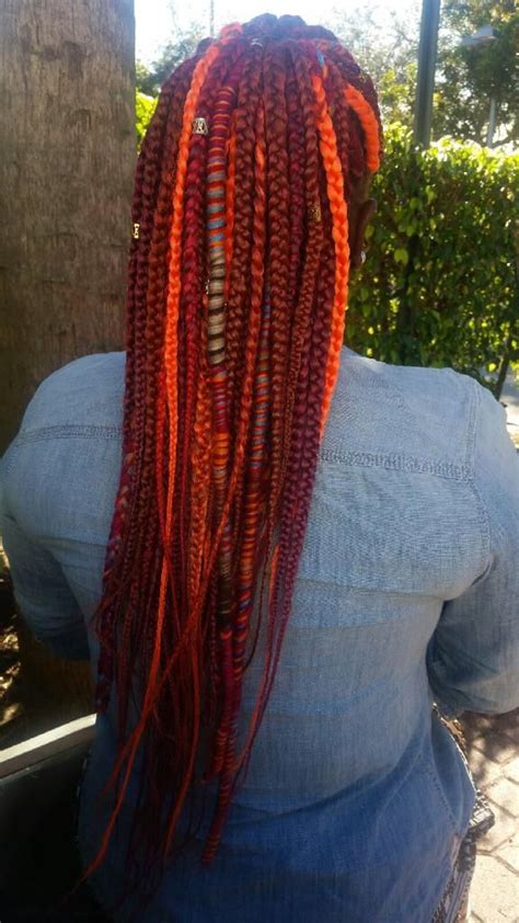 Let your hair grow out to its natural color. My Box Braids =) Book Me StyleSeat.com/brittanyL | Natural ...