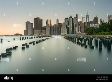 New York Skyline From Brooklyn Bridge Hi Res Stock Photography And