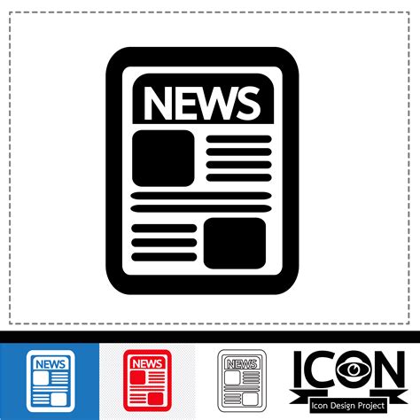 News Icon Symbol Sign 648377 Vector Art At Vecteezy