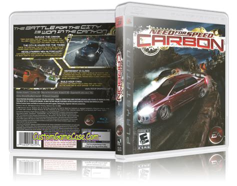 Need For Speed Carbon Sony Playstation 3 Ps3 Empty Custom