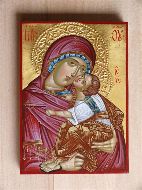 The Theotokos Byzantine Icon Of The Mother Of God Of Tenderness