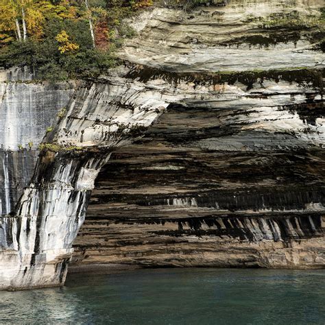 Piano Sculpture Of Pictured Rocks Michigan Photograph By Evie Carrier