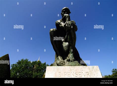 Le Penseur The Thinker Is Auguste Rodins Masterwork Sculpture On